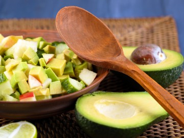 Kartoffel - Avocado Salat mit Kresse