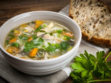 Hühnersuppe mit Reis